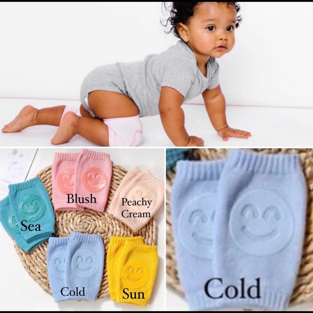 Baby Protective Knee Pads for Crawling(Blue)